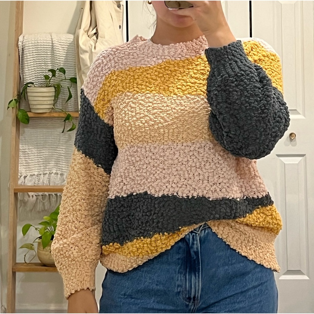 Multi color fall sweater